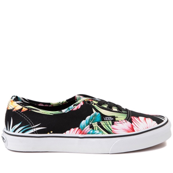 🚫SOLD🚫Vans Woman’s Authentic Hawaiian Floral Skate Shoe - Black - Picture 6 of 13